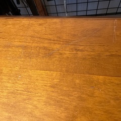 あげます　勉強机　広め　木製の画像