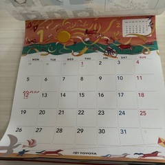 トヨタTOYOTA2026年カレンダー2つ
の画像