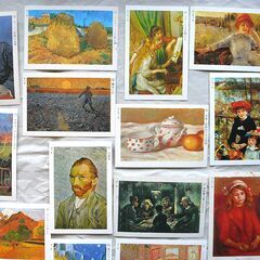 永谷園　名画カード　洋画セット　バラ22枚の画像