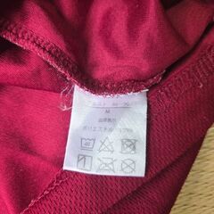 ワインカラーTシャツ　M　100円の画像