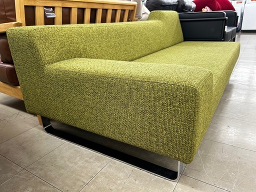 FLANNEL シエスタ3人掛けソファーグリーン (トレファク牛久店) 牛久の