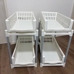 キッチン下収納　2つセットの画像