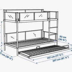 IKEA シングルベッドすのこの画像