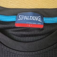 SPALDING ジャージ上下セット Lサイズ 黒　　３００円の画像