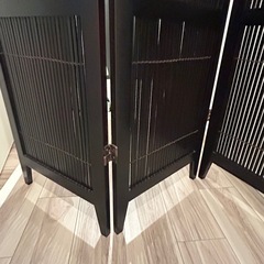 格子パーテーション3連⭐︎木材の画像