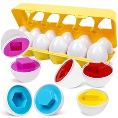 【Xmas・新年のプレゼントに🎁】マッチングエッグ 知育玩具 12個の画像