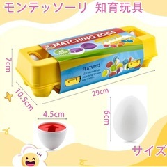 【Xmas・新年のプレゼントに🎁】マッチングエッグ 知育玩具 12個の画像