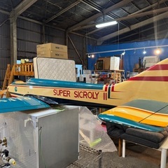 RCエンジン飛行機 SUPER SICROLY II 修理ベース 引き取り限定 の画像