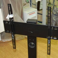 ① 壁寄せテレビスタンド メーカー不明 フロアマウント TVスタンド 壁寄せタイプ ブラック 札幌市 清田区 平岡の画像