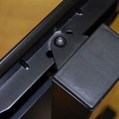 ① 壁寄せテレビスタンド メーカー不明 フロアマウント TVスタンド 壁寄せタイプ ブラック 札幌市 清田区 平岡の画像