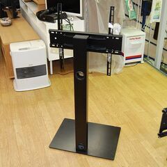 ① 壁寄せテレビスタンド メーカー不明 フロアマウント TVスタンド 壁寄せタイプ ブラック 札幌市 清田区 平岡の画像