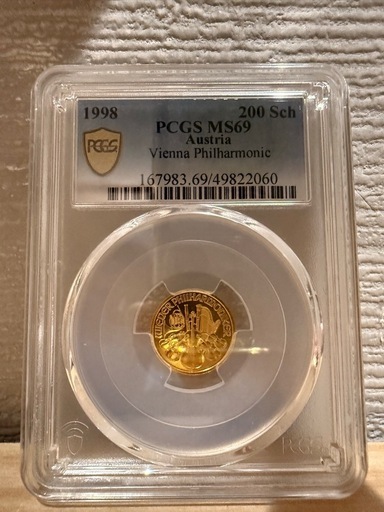 金貨　ウィーンフィル　1/10オンス