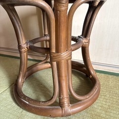 籐の椅子の画像