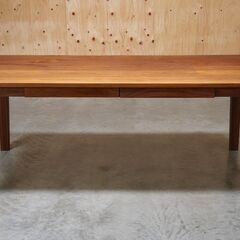 ≪yt2116ジ≫ MasterWal/マスターウォール ダイニングテーブル KRONE/クローネ W1800 D950 無垢材天板/幅180cm/奥行95cm/引き出し4杯/中古家具/リユースストレージ仙台 071219-04の画像