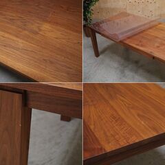 ≪yt2116ジ≫ MasterWal/マスターウォール ダイニングテーブル KRONE/クローネ W1800 D950 無垢材天板/幅180cm/奥行95cm/引き出し4杯/中古家具/リユースストレージ仙台 071219-04の画像