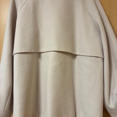 ノーカラーケープショートコートの画像