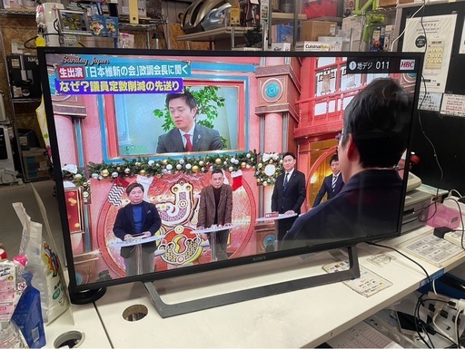 SONY　ソニー　BRAVIA　液晶テレビ　KJ-43W730E　43V型　43インチ　リモコン・取説付属　稼働確認済　中古　④