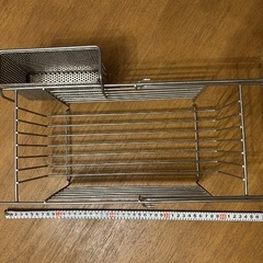 水切りラックと、カトラリー水切りラックセット　無料でお譲りしますの画像