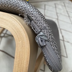 【椅子】IKEA(イケア) NOLMYRA イージーチェア バーチ材突き板 グレーの画像