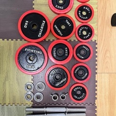 IROTEC アジャスタブルベンチ、バーベル一式の画像