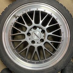 BBS風　Stich LEGZAS　ｼｭﾃｯﾋ　ﾚｸﾞｻﾞｽ M110　18ｲﾝﾁ　7.0ｊ　+48　114.3　5穴　　215/45ｒ18の画像