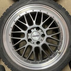 BBS風　Stich LEGZAS　ｼｭﾃｯﾋ　ﾚｸﾞｻﾞｽ M110　18ｲﾝﾁ　7.0ｊ　+48　114.3　5穴　　215/45ｒ18の画像