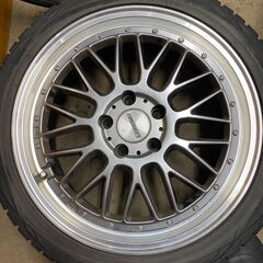 BBS風　Stich LEGZAS　ｼｭﾃｯﾋ　ﾚｸﾞｻﾞｽ M110　18ｲﾝﾁ　7.0ｊ　+48　114.3　5穴　　215/45ｒ18の画像