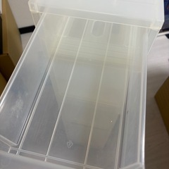 無印良品 ポリプロピレン 収納ストッカー キャスター付 キッチン ランドリー 約幅１８×奥行４０×高さ８３ｃｍの画像