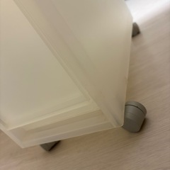 無印良品 ポリプロピレン 収納ストッカー キャスター付 キッチン ランドリー 約幅１８×奥行４０×高さ８３ｃｍの画像