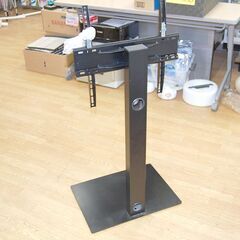 ② 壁寄せテレビスタンド メーカー不明 フロアマウント TVスタンド 壁寄せタイプ ブラック 札幌市 清田区 平岡の画像