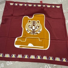 虎デザイン風呂敷(戊虎)約70cm x 70cmの画像