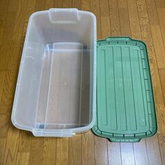 値下げしました！【中古/長期保管品/お引取り限定】■キャスター付きコンテナ■tenma■W395mm×D735mm×H350mm■の画像