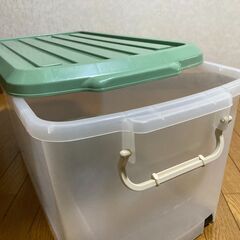 値下げしました！【中古/長期保管品/お引取り限定】■キャスター付きコンテナ■tenma■W395mm×D735mm×H350mm■の画像