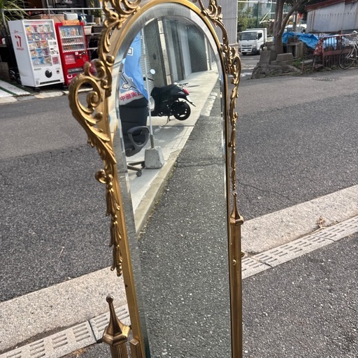 アンティーク　スタンドミラー　広島市内は配達無料（一部地域除く）