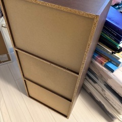 カラーボックス（茶色）の画像