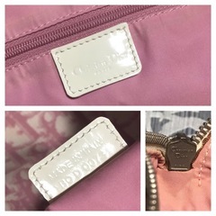 クリスチャンディオール トロッター ミニボストンバッグ ピンクの画像