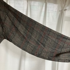 チェック　ワンピース　Mの画像