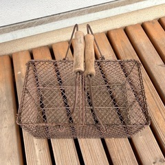 ガーデニング　アンティークかご の画像