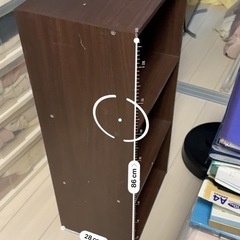 カラーボックス（茶色）の画像