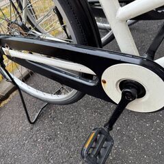 ★店頭にて試乗可★ J3410　【リユースのサカイ柏店】 軽快自転車　26インチ　オートライト　ホワイト　　簡易クリーニング済　 中古自転車 　流山市 中古自転車 松戸市 中古自転車 我孫子市 中古自転車 船橋市 中古自転車 守谷市 中古自転車 取手市 中古自転車　の画像