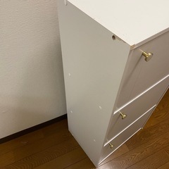 3段ボックス　三段ボックス　扉付き　取り外し可能の画像