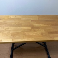 昇降式テーブル (木製  無段階調節 )の画像