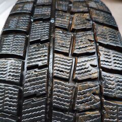 中古 スタッドレスタイヤ+アルミホイール4組 ダンロップ 195/45R16 チェーン付 フィアット アバルト595用の画像