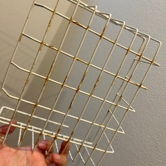 たてよこ収納かご錆ありの画像