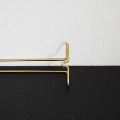 ビンテージ真鍮製タオルバー・ラック・ハンガー・タオル掛けの画像