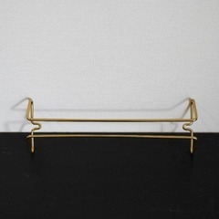 ビンテージ真鍮製タオルバー・ラック・ハンガー・タオル掛けの画像