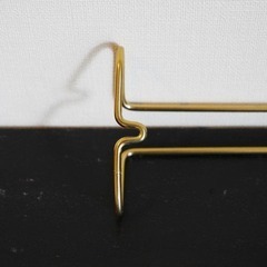 ビンテージ真鍮製タオルバー・ラック・ハンガー・タオル掛けの画像