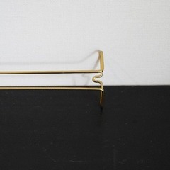 ビンテージ真鍮製タオルバー・ラック・ハンガー・タオル掛けの画像