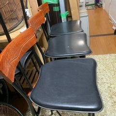 バーカウンターチェア5個セット　実際にバーで使用♪の画像