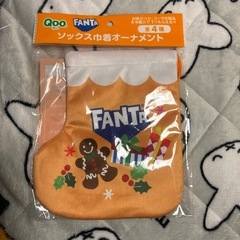 FANTAのクリスマスデザインの靴下型オーナメント2個セットの画像